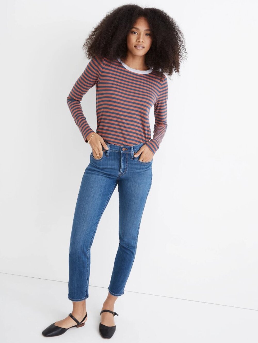 Madewell Mid-Rise Stovepipe Jeans in Leman Wash Size 32